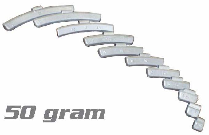 50g Clip On Weights, Alloy